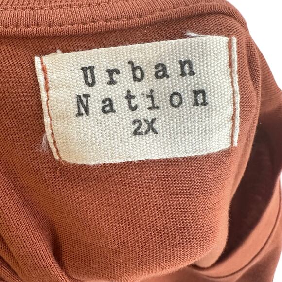 Urban Nation Road Trip, Take Me Somewhere T-shirt Womens 2X Orange Relaxed Crew - Picture 8 of 8